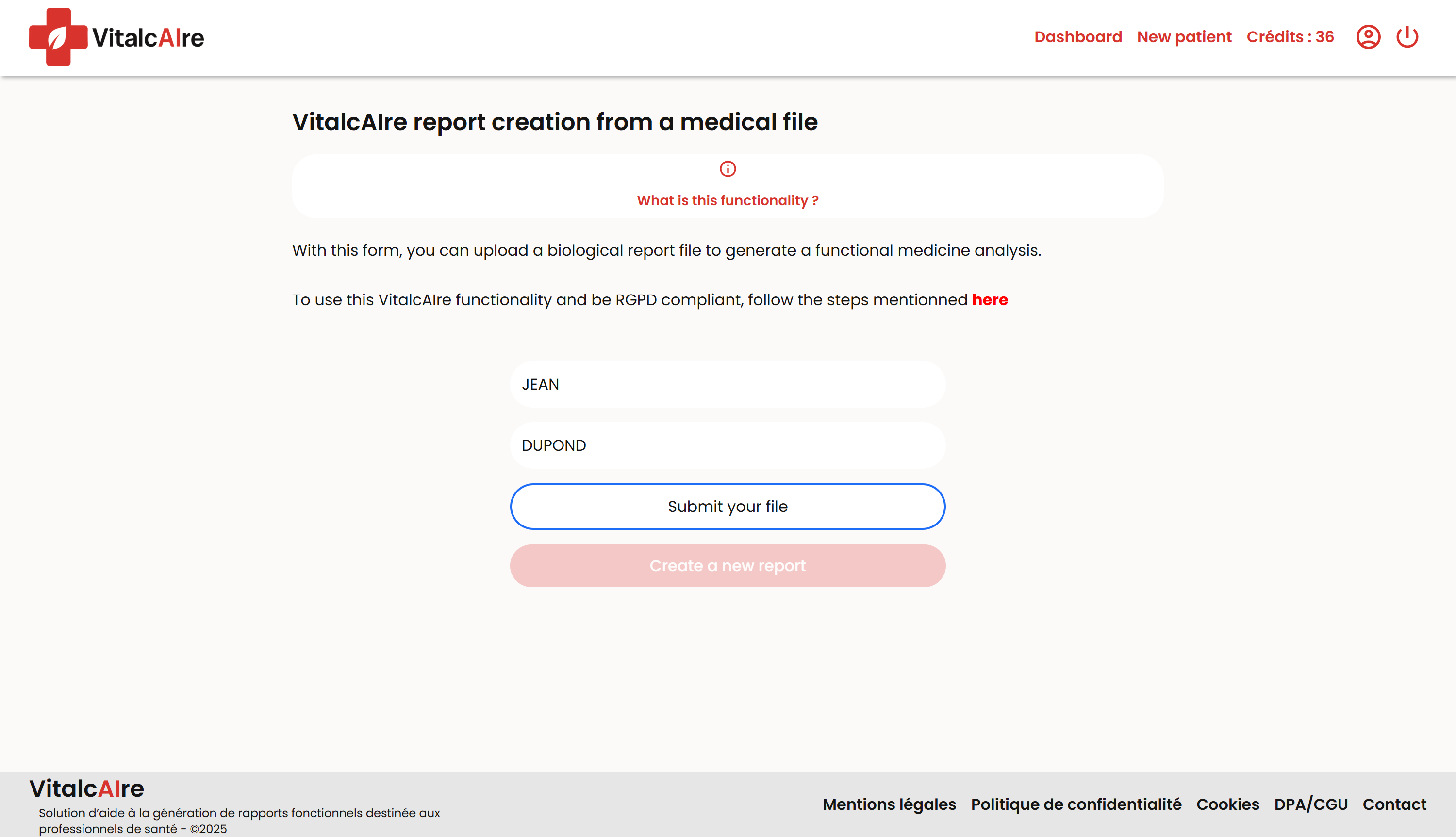 Création de rapport